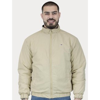 Jaqueta Tommy Jeans Masculina Essential Padded Logo Collar Cáqui