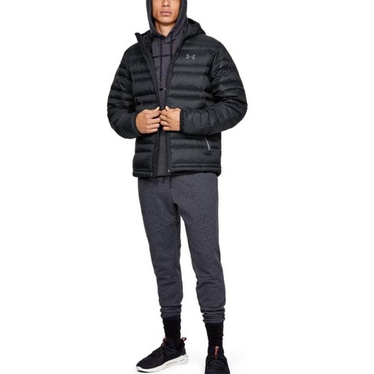 JAQUETA UNDER ARMOUR DOWN HOODED MASCULINO PRETO M - Preto Menor preço em JAQUETA UNDER ARMOUR DOWN HOODED MASCULINO PRETO M - Preto
