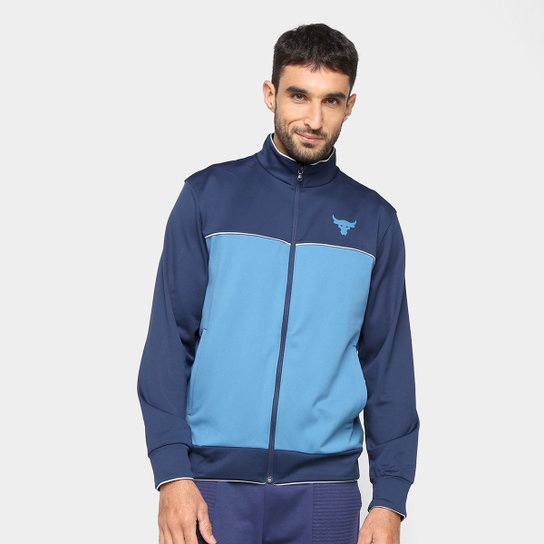 Jaqueta Under Armour Project Rock Knit Masculina - Marinho+Azul é ruim? Jaqueta Under Armour Project Rock Knit Masculina - Marinho+Azul é boa?