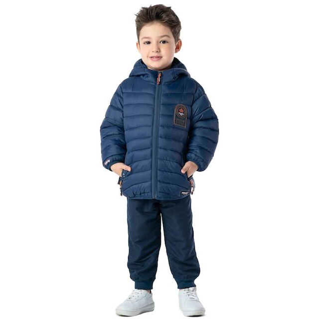 Jaqueta Vrasalon Infantil Canadian Nylon Acolchoado Inverno Masculino