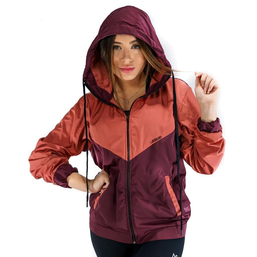 JAQUETA WINDBREAKER DARK WINE