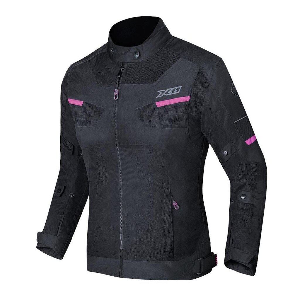Jaqueta X11 Breeze 2 Feminina Preta E Rosa
