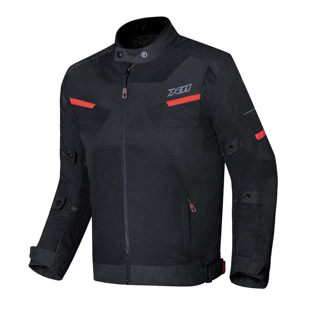 Jaqueta X11 Breeze 2 Masculina Preta E Vermelha
