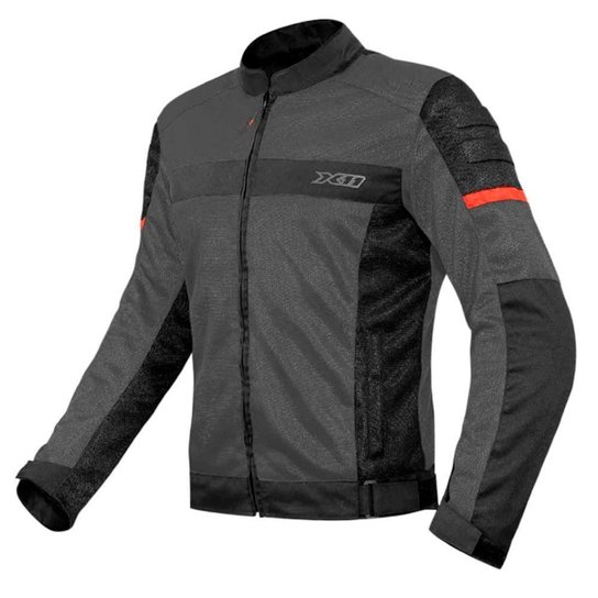 Jaqueta X11 Super Air Masculina Moto Motoqueiro - Cinza Menor preço em Jaqueta X11 Super Air Masculina Moto Motoqueiro - Cinza