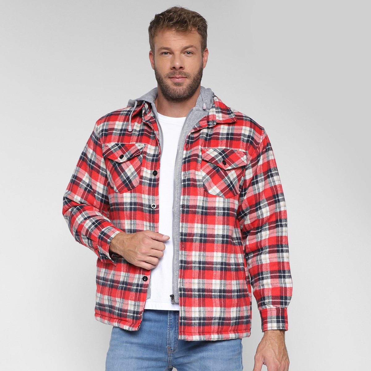 Jaqueta Xadrez Black River Com Capuz Masculina é ruim? Jaqueta Xadrez Black River Com Capuz Masculina é boa?