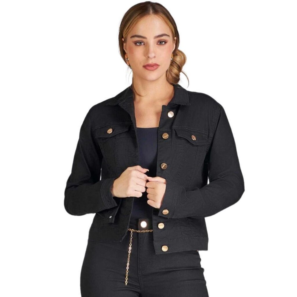 JAQUETA YOUNGSTYLE JEANS FEMININO REF: YOUJF535
