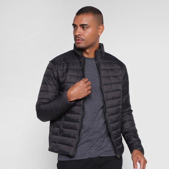 Jaquetas E Casacos Blue Bay Masculino Bomber Pufer Sem Capuz Nylon-Jubm/103/A - Preto Menor preço em Jaquetas E Casacos Blue Bay Masculino Bomber Pufer Sem Capuz Nylon-Jubm/103/A - Preto