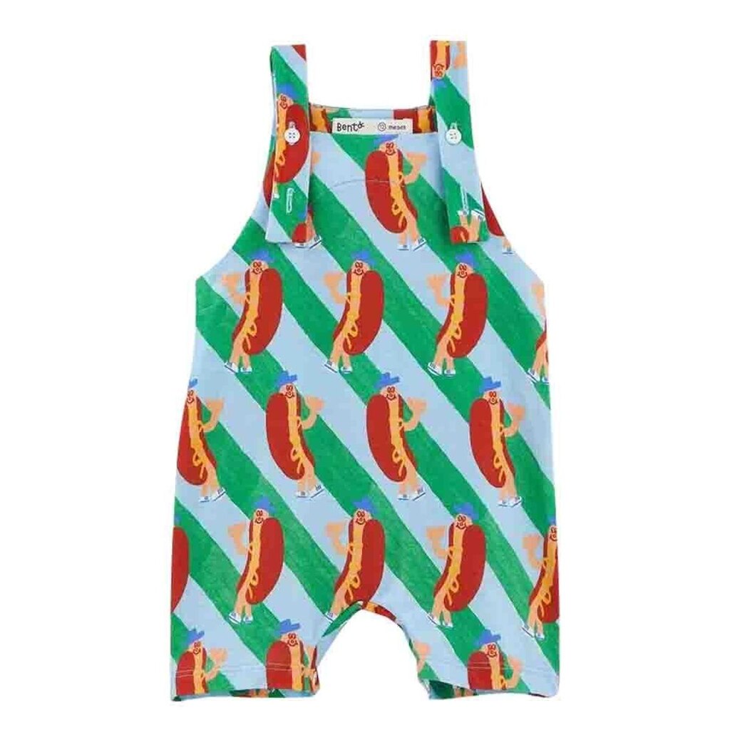 Jardineira Fábula Bebe Malha Hot Dog