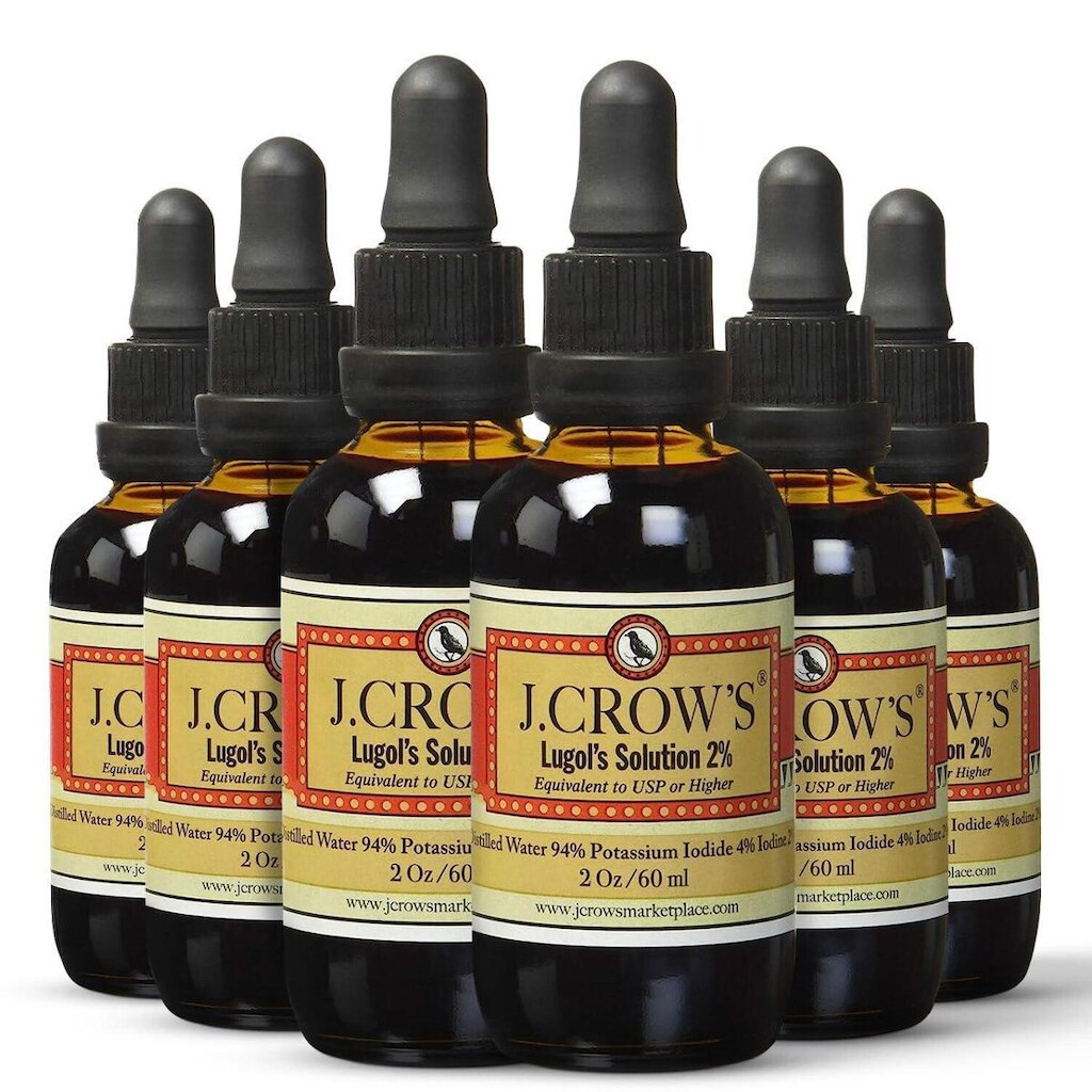 J.Crow'S® Lugol'S Solution Of Iodine 2% 2 Oz Six Pack (6 Frascos)