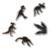 Jibbitz™ dinossauros - brilha no escuro pack com 5 unidades unico - Branco