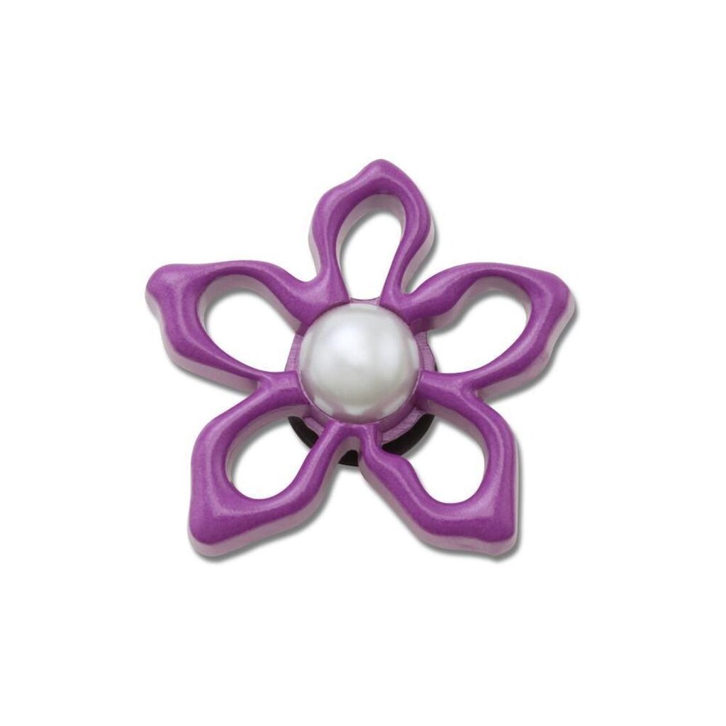 Jibbitz™ Floral Roxo com Pérola Único