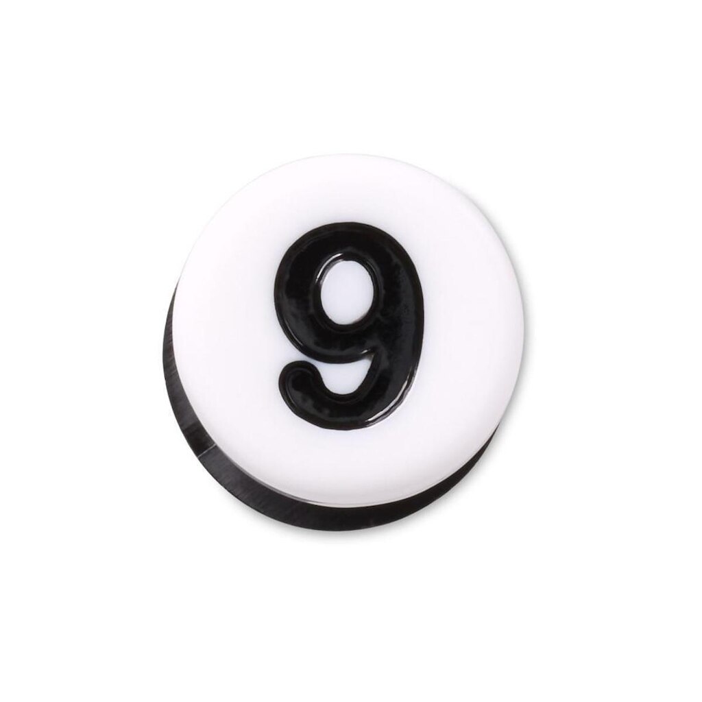 Jibbitz™ Número 9 Pequeno Único