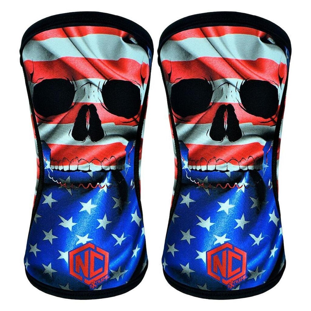 Joelheira Alta Performance - 5mm - Caveira USA (Par)