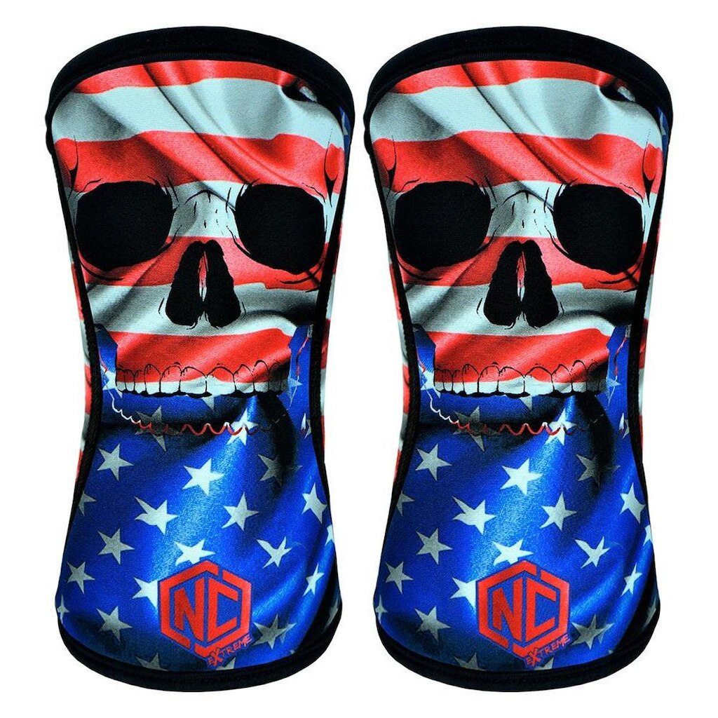 Joelheira Alta Performance - 7mm - Caveira USA (Par)