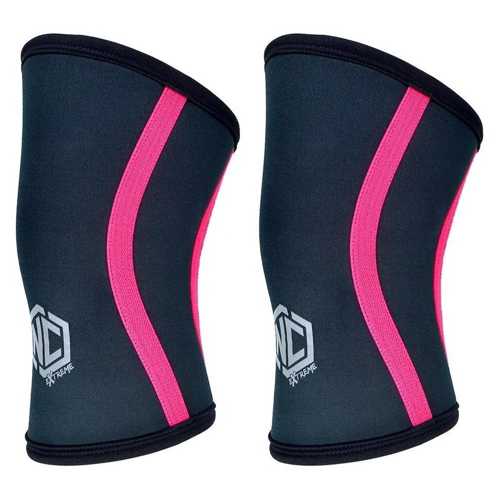 Joelheira Alta Performance 7mm Nc Extreme - Preto com Rosa ( Par )