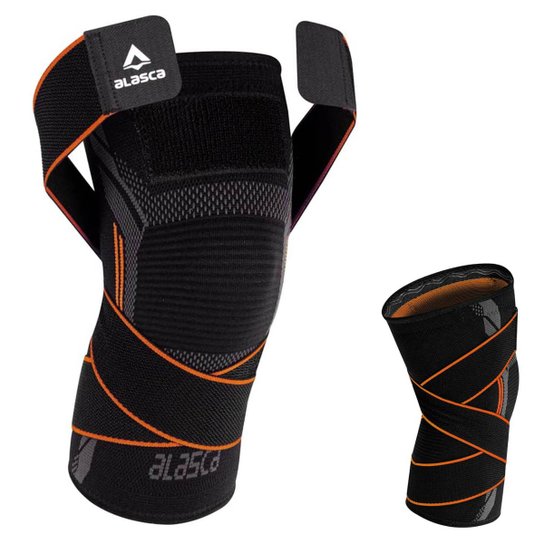 Joelheira De Compressão Com Faixa Ajustável Sense 3.0 Alasca - Laranja Menor preço em Joelheira De Compressão Com Faixa Ajustável Sense 3.0 Alasca - Laranja