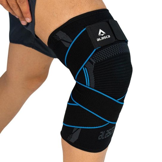 Joelheira de Compressão Com Faixa Ajustável Sense 3.0 - Azul Menor preço em Joelheira de Compressão Com Faixa Ajustável Sense 3.0 - Azul