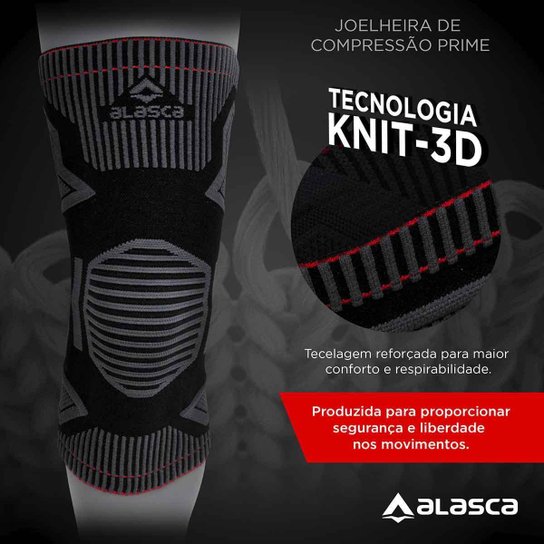 Joelheira De Compressão Prime Alasca Tecnologia Knit 3d - Preto é ruim? Joelheira De Compressão Prime Alasca Tecnologia Knit 3d - Preto é boa?