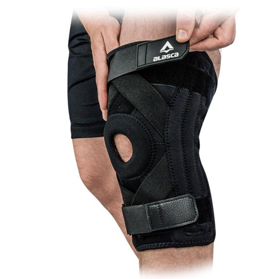 Joelheira de Compressão X-Premium Alasca - estabilidade e proteção - Preto Menor preço em Joelheira de Compressão X-Premium Alasca - estabilidade e proteção - Preto