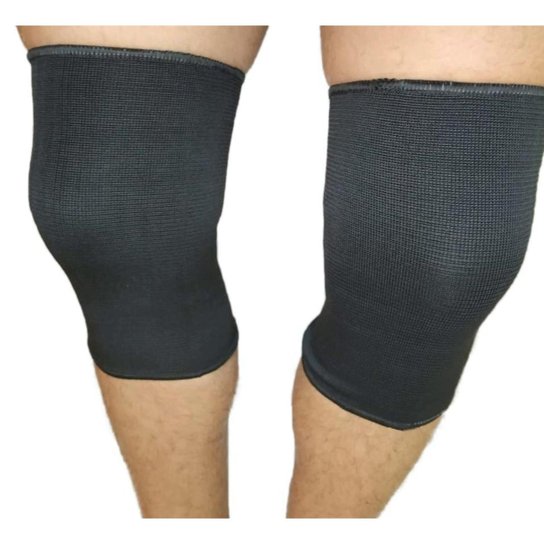 Joelheira elástica Triatleta de compressão unissex - Preto Menor preço em Joelheira elástica Triatleta de compressão unissex - Preto