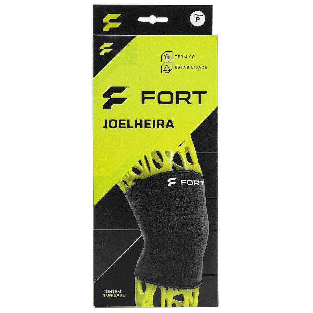 Joelheira Fort Neoprene Preta