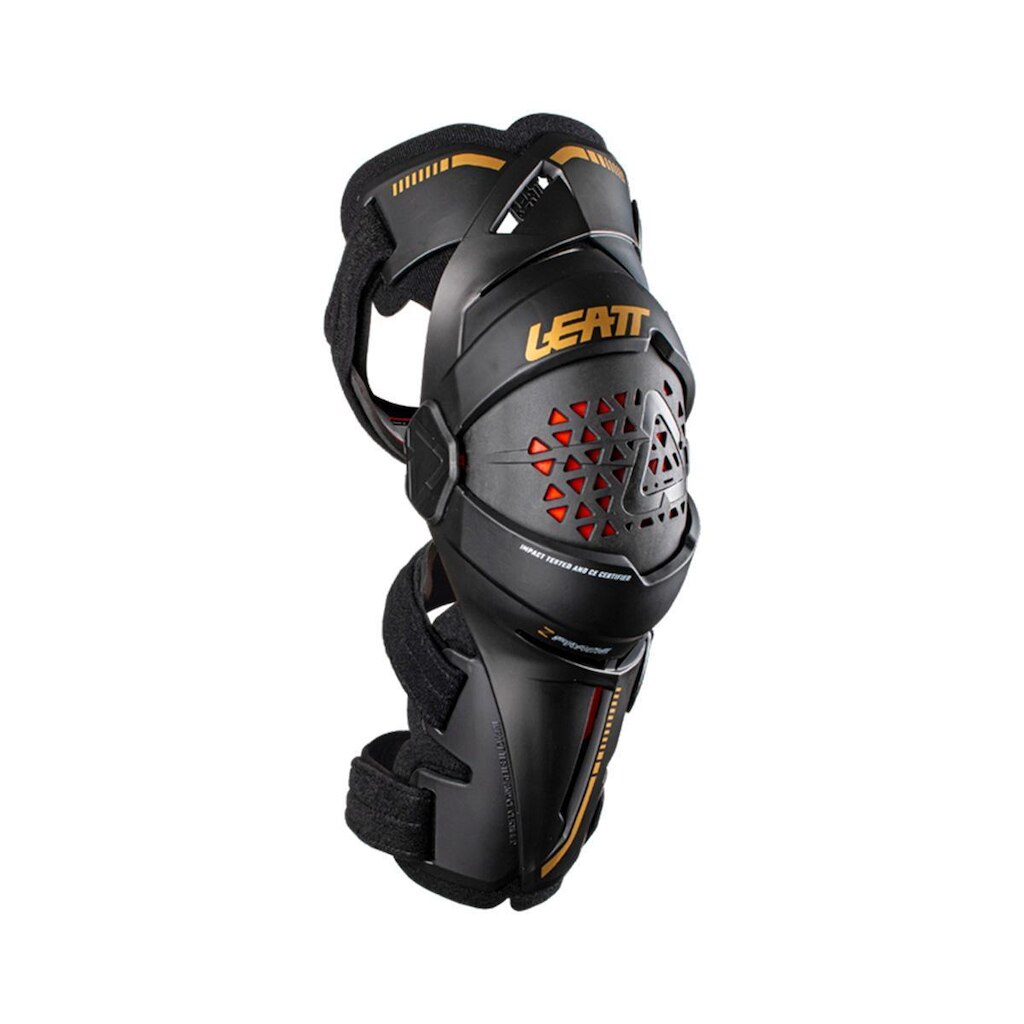 Joelheira Leatt Articulada Z Frame Brace Preto Dourado