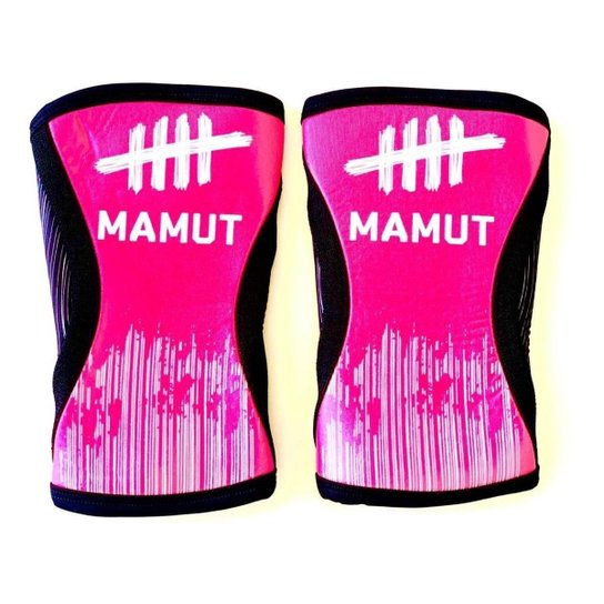 Joelheira Neoprene 5mm Crossfit, Crosstraining Mamut - Rosa+Preto Menor preço em Joelheira Neoprene 5mm Crossfit, Crosstraining Mamut - Rosa+Preto