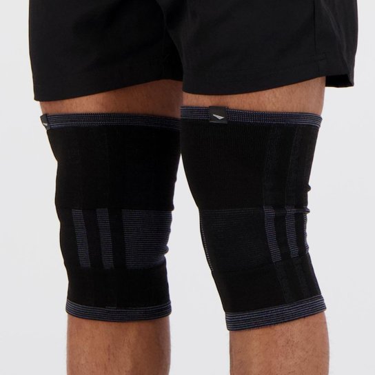Joelheira Penalty Elastic XXI Preta - Preto Menor preço em Joelheira Penalty Elastic XXI Preta - Preto