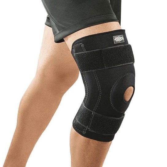 Joelheira Umbro Articulada e Regulável Neoprene - Preto Menor preço em Joelheira Umbro Articulada e Regulável Neoprene - Preto