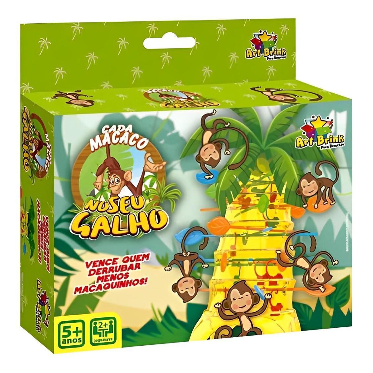 Jogo Cada Macaco No Seu Galho Brinquedo Infantil Pequeno - Colorido ...