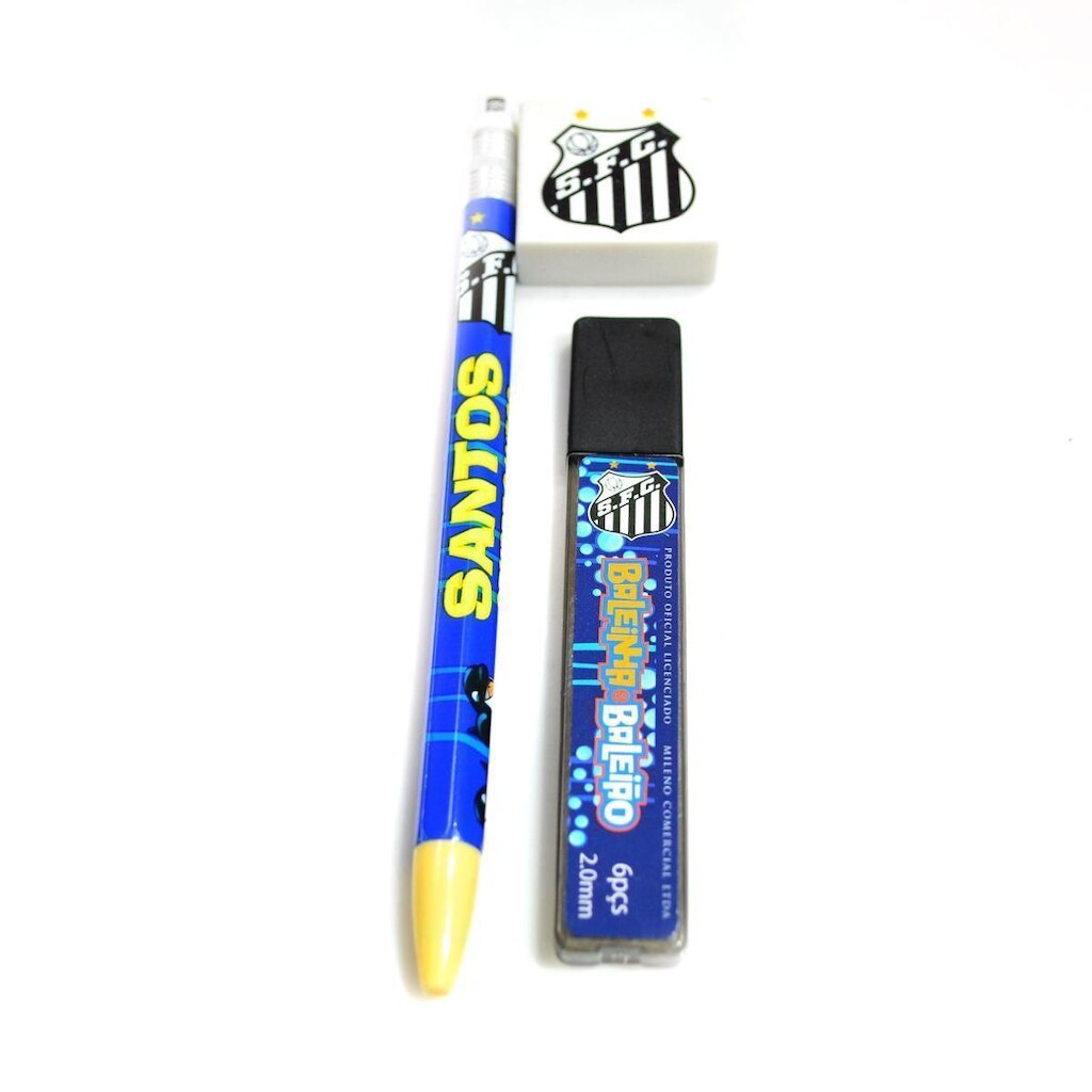 Jogo Com Lapiseira 2.0mm Borracha E Grafites - Santos