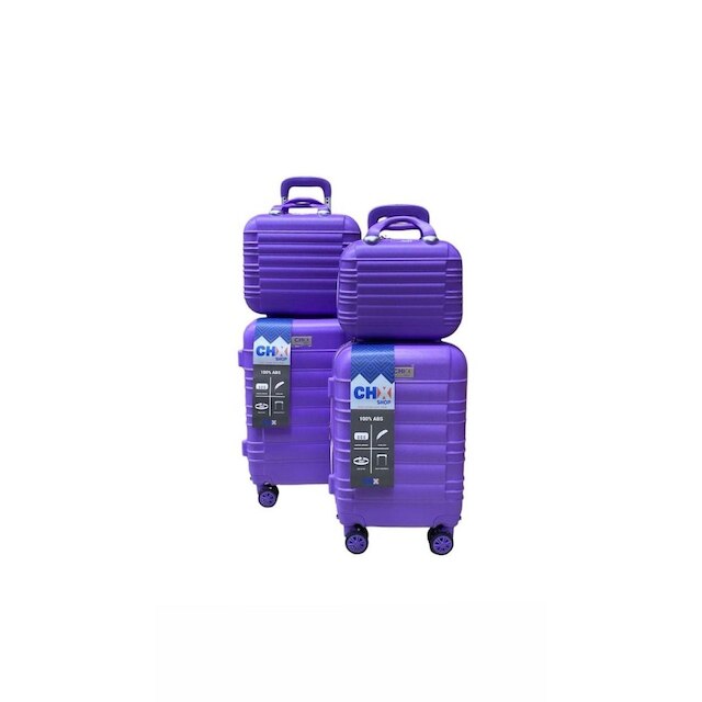 Jogo Conjunto com 2 Malas de bordo e Viagem 1 P E 1 PP + 2 Frasqueiras quilos
