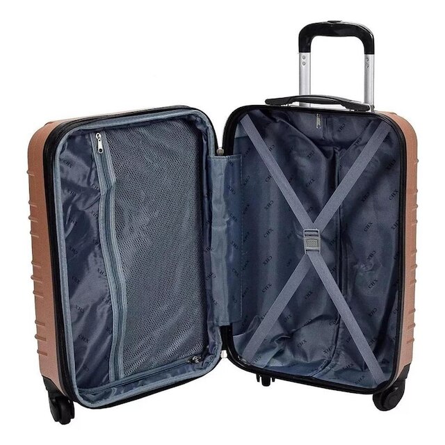 Jogo Conjunto com 2 Malas de bordo e Viagem 1 P E 1 PP + 2 Frasqueiras quilos