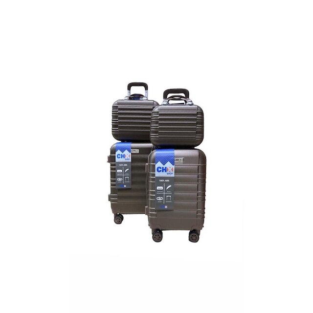 Jogo Conjunto com 2 Malas de bordo e Viagem 1 P E 1 PP + 2 Frasqueiras quilos