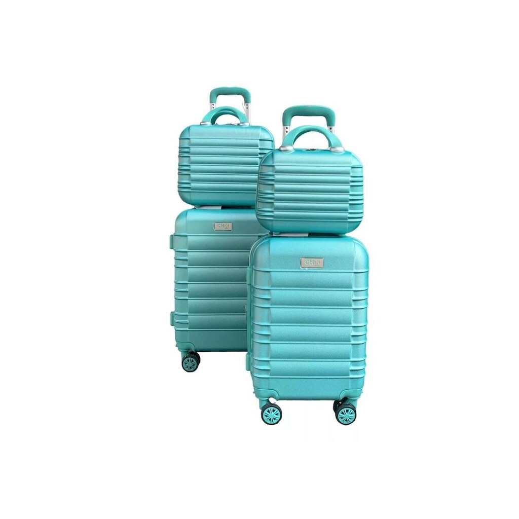Jogo Conjunto com 2 Malas de bordo e Viagem 1 P E 1 PP + 2 Frasqueiras quilos