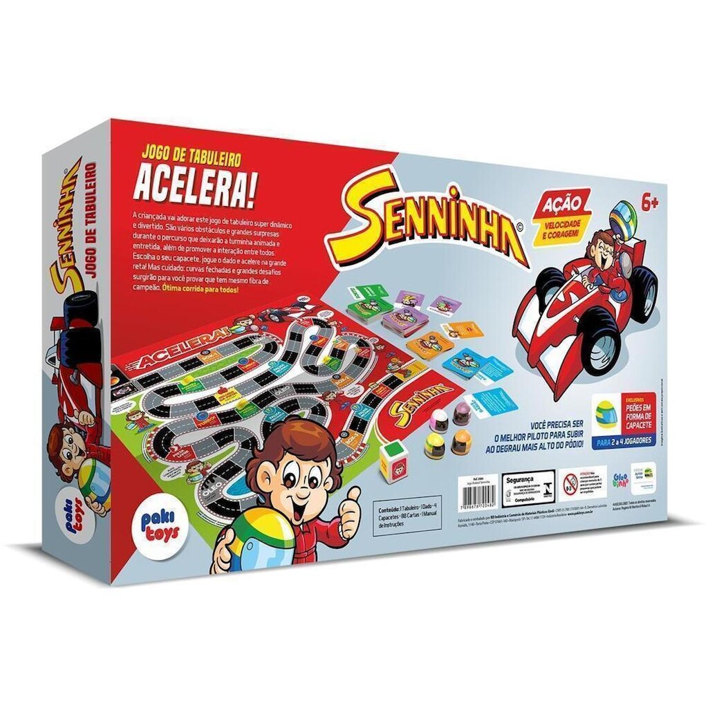 Jogo De Tabuleiro Acelera Senninha - Única - U