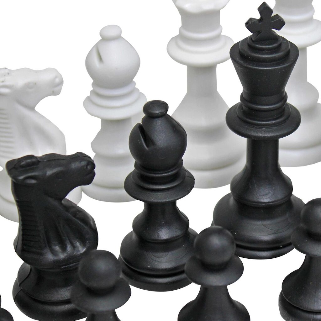 Jogo de Xadrez em Plástico Injetado - Rei de 9,3 cm Cód 0280