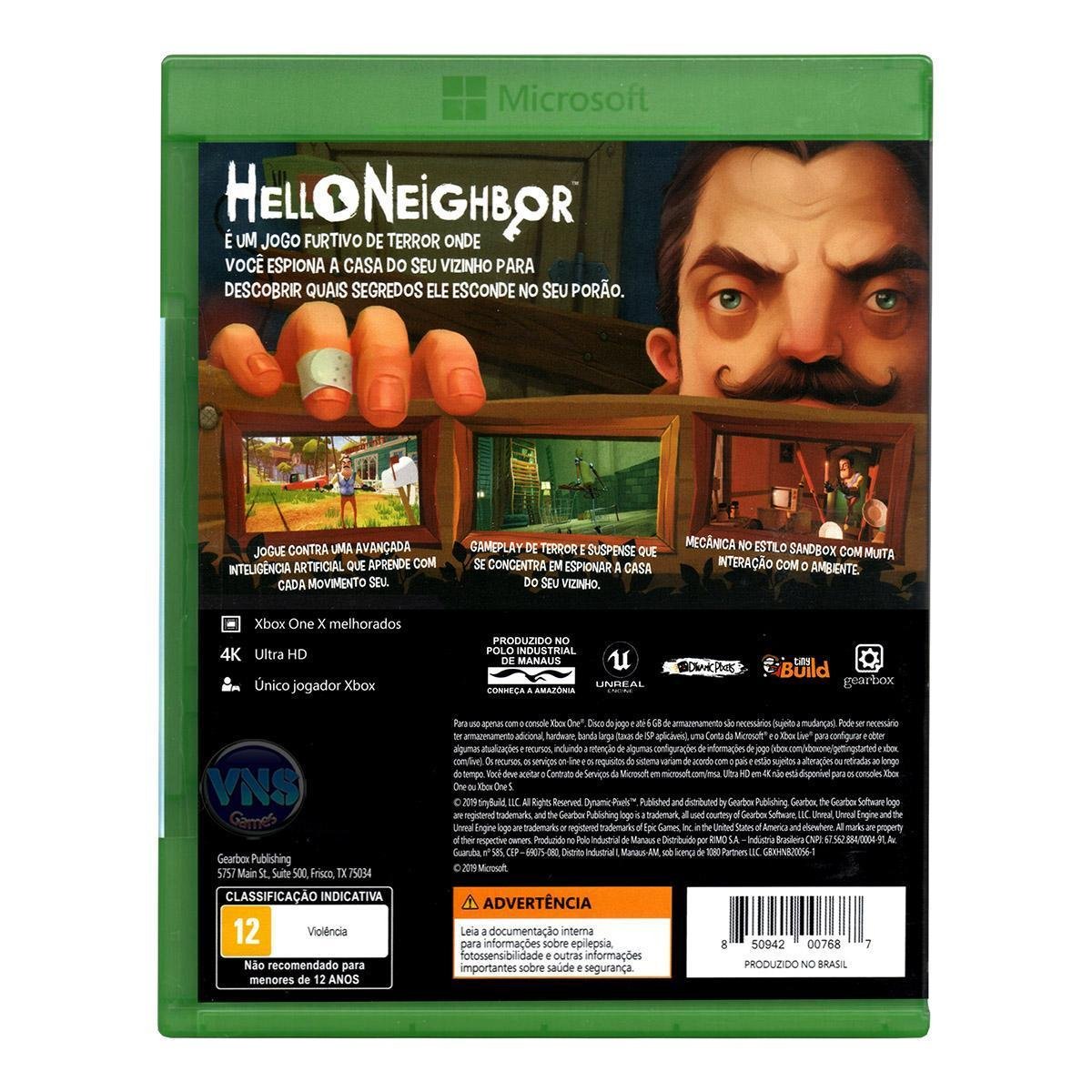 Jogo Hello Neighbor Xbox One Netshoes