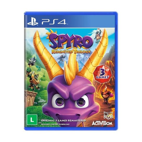 Jogo Spyro Reignited Trilogy - PS4 - Incolor