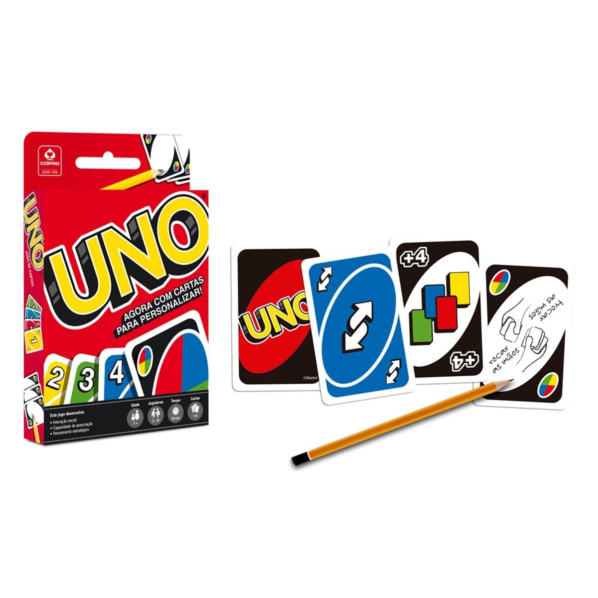 Jogo Uno Básico Cartas Menor preço em Jogo Uno Básico Cartas