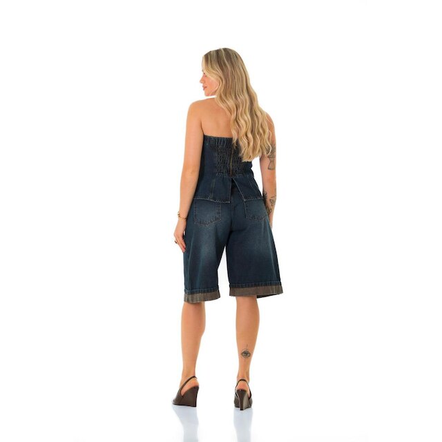 Jorts Jeans Feminino Arauto Brown