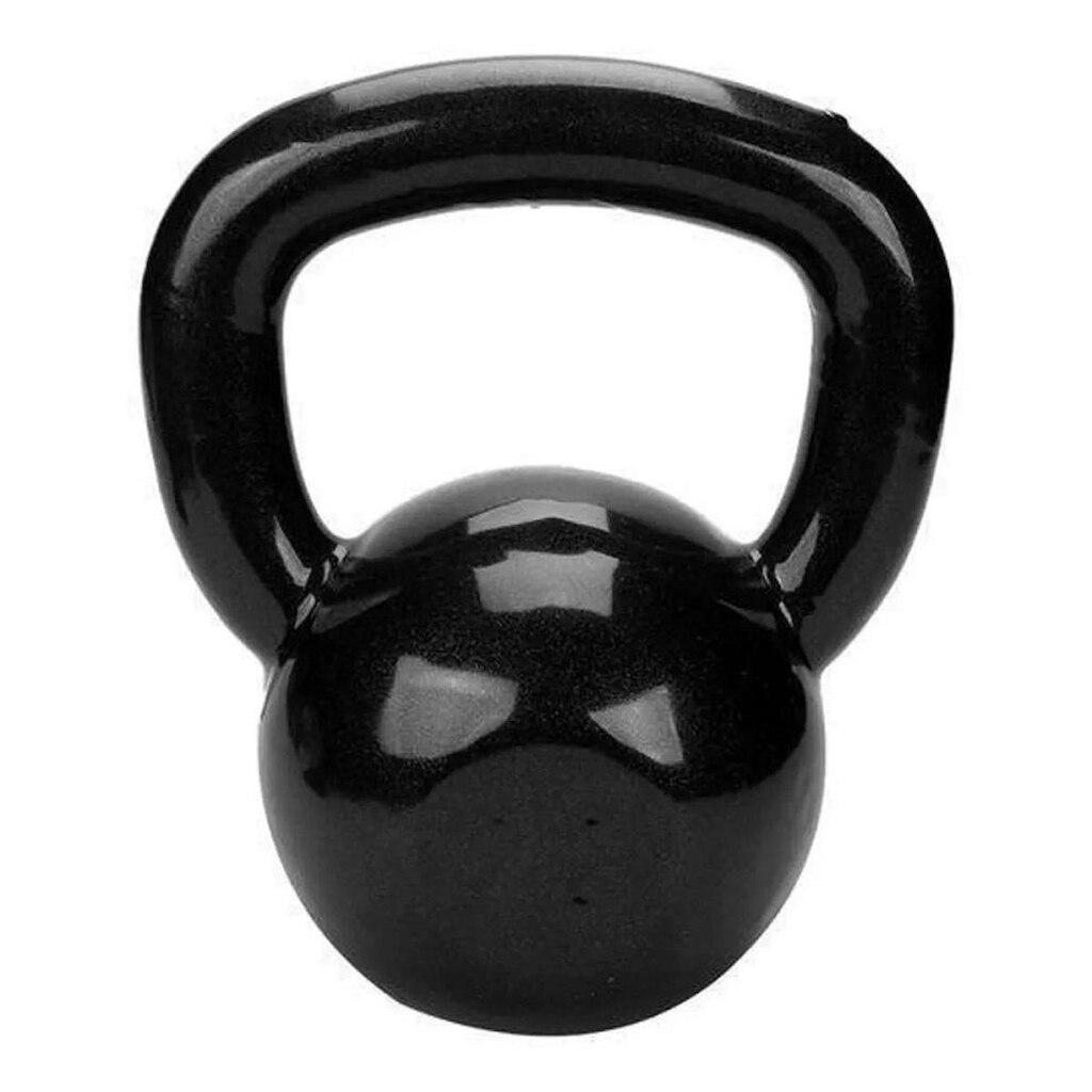 Kettlebell 18KG Emborrachado Preto