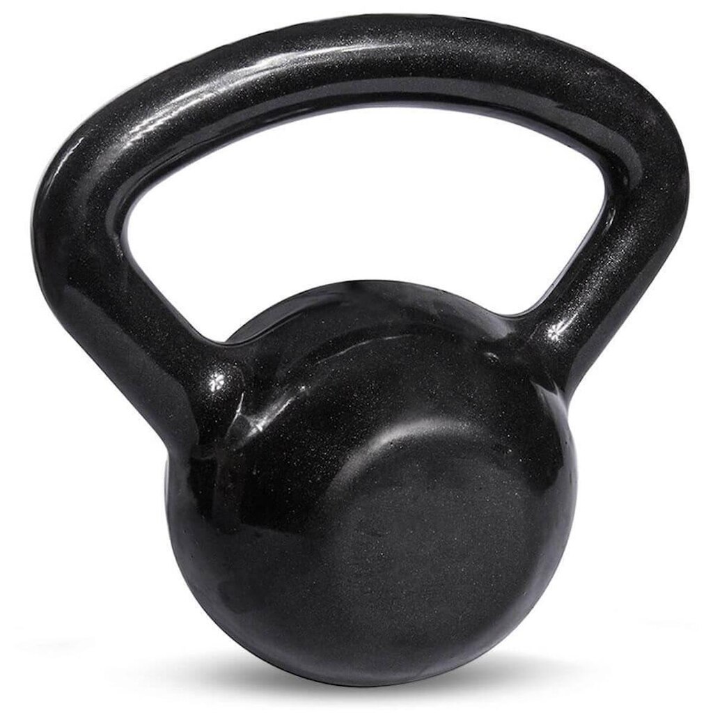 Kettlebell Ferro Fundido Emborrachado 14kg Preto Yangfit