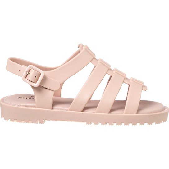 Kids Colors Sandalia Drops Kids Nude 073 027 2072 28 Nude Netshoes