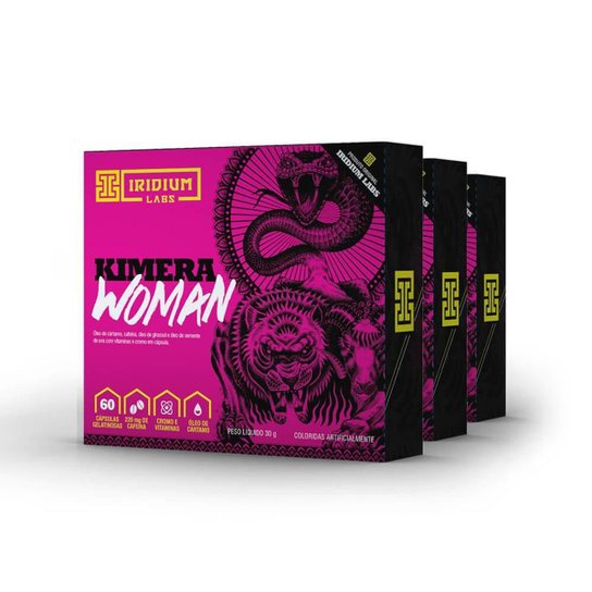 Kimera Woman - 60 Comps - Kit 3 caixas - Termogênico Feminino Iridium Labs Menor preço em Kimera Woman - 60 Comps - Kit 3 caixas - Termogênico Feminino Iridium Labs