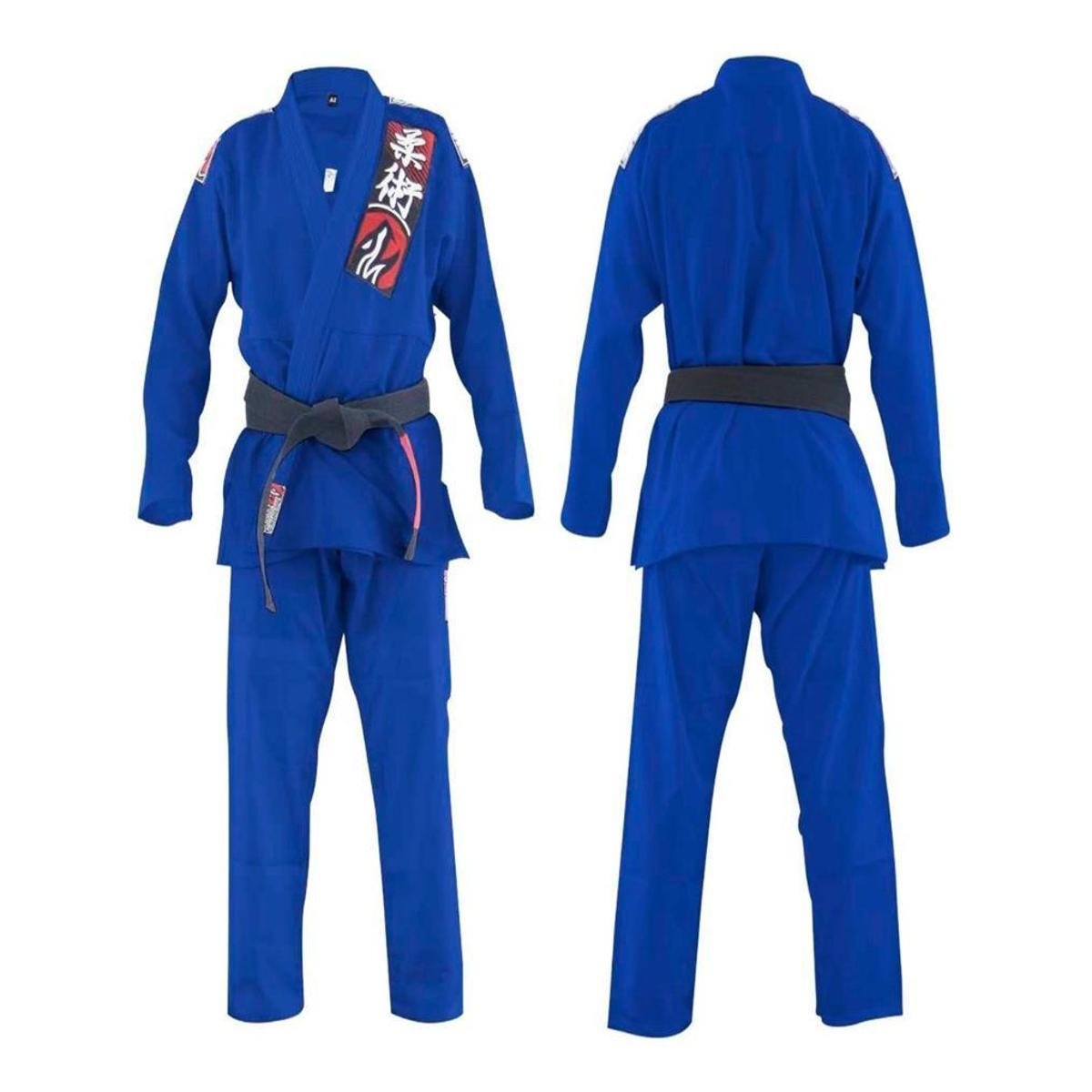 Kimono Choke Jiu Jitsu Bjj Naja Azul A2 Colorido Netshoes