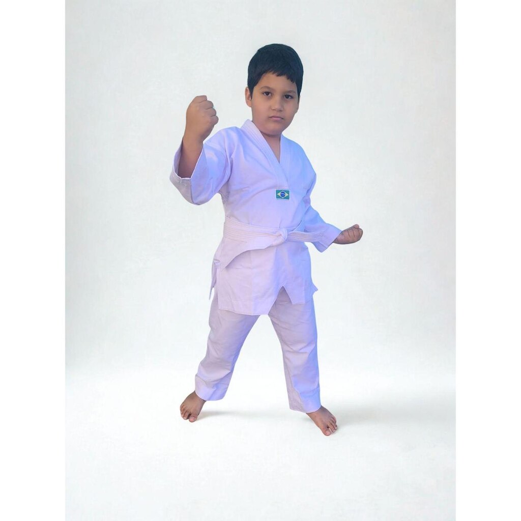 Kimono Dobok Infantil Taekwondo Com Faixa