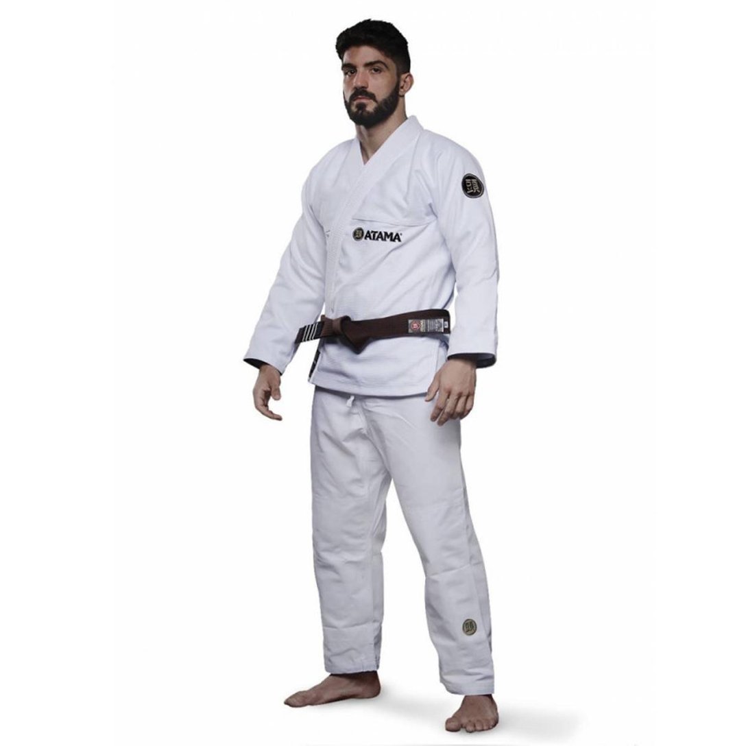 Kimono Jiu Jitsu Atama Trançado Classic Branco Netshoes