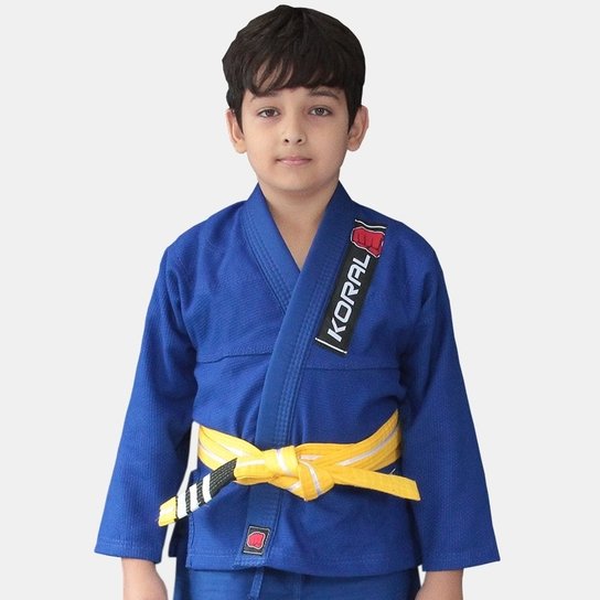 Kimono Jiu Jitsu Koral Infantil Trançado - Azul é ruim? Kimono Jiu Jitsu Koral Infantil Trançado - Azul é boa?