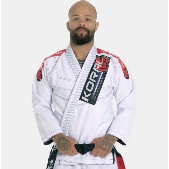 Kimono Jiu-Jitsu Koral MKM Competition 2018 Masculino - Branco Menor preço em Kimono Jiu-Jitsu Koral MKM Competition 2018 Masculino - Branco